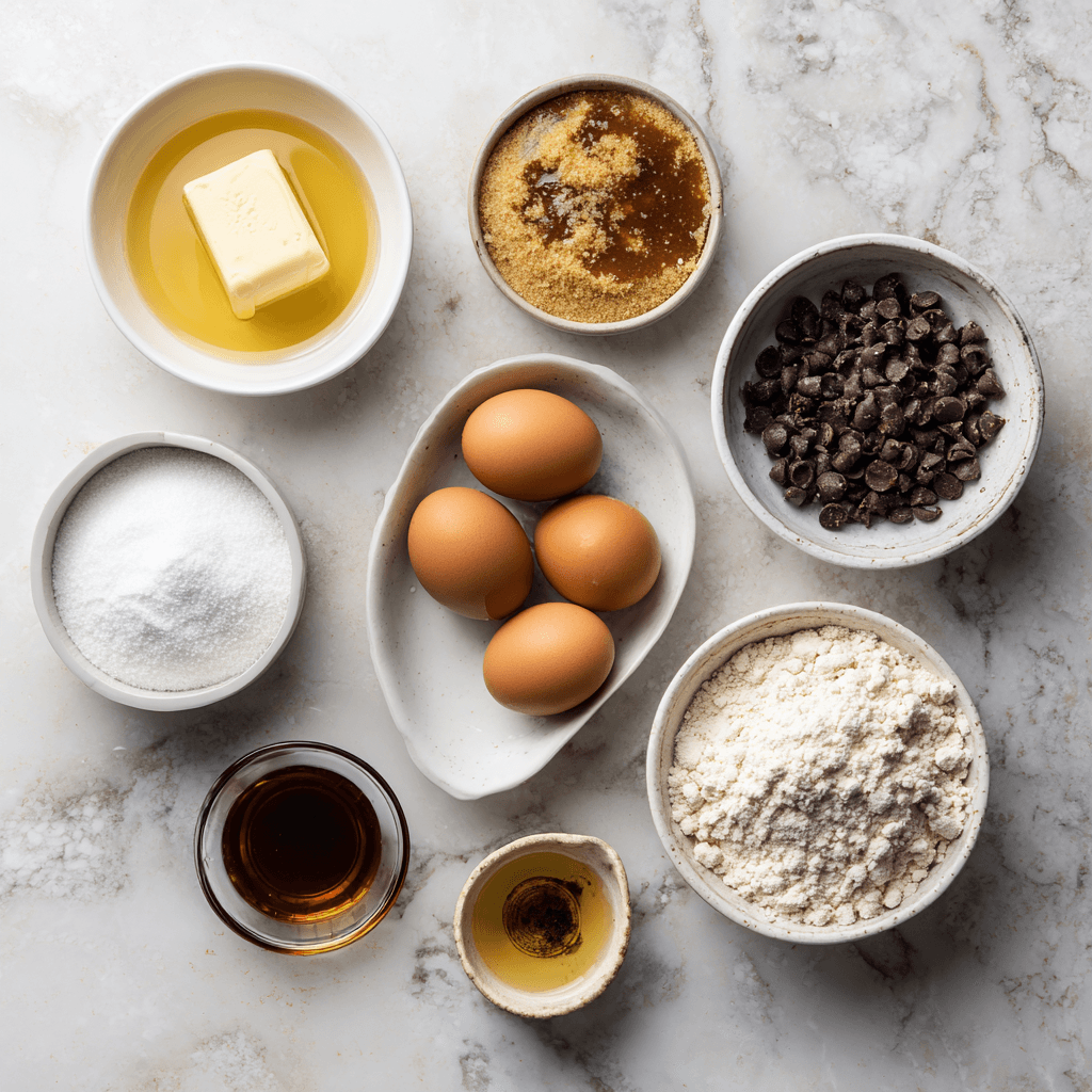 Gordon Ramsay Blondie ingredients including brown butter, brown sugar, and butterscotch chips