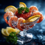 Gordon Ramsay shrimp cocktail recipe with perfectly cooked jumbo shrimp and homemade cocktail sauce