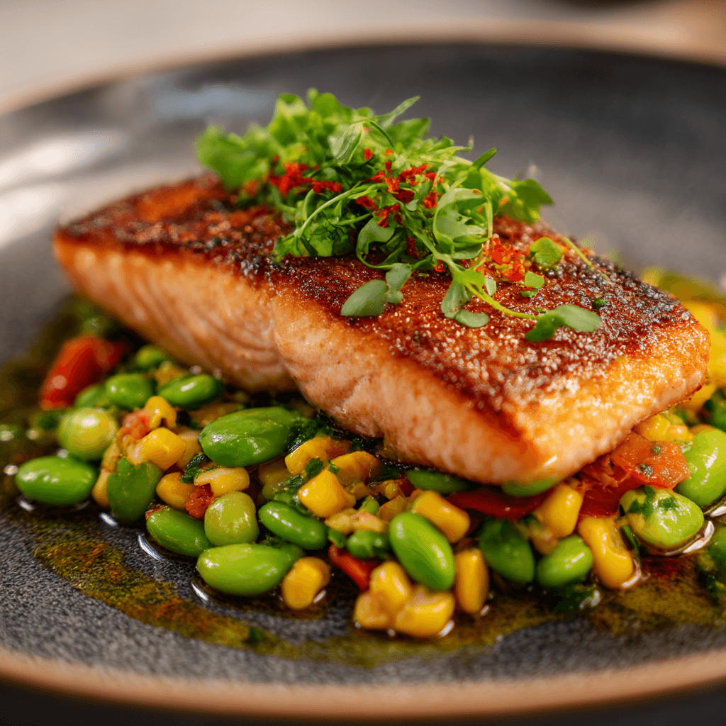 Gordon Ramsay Salmon Succotash