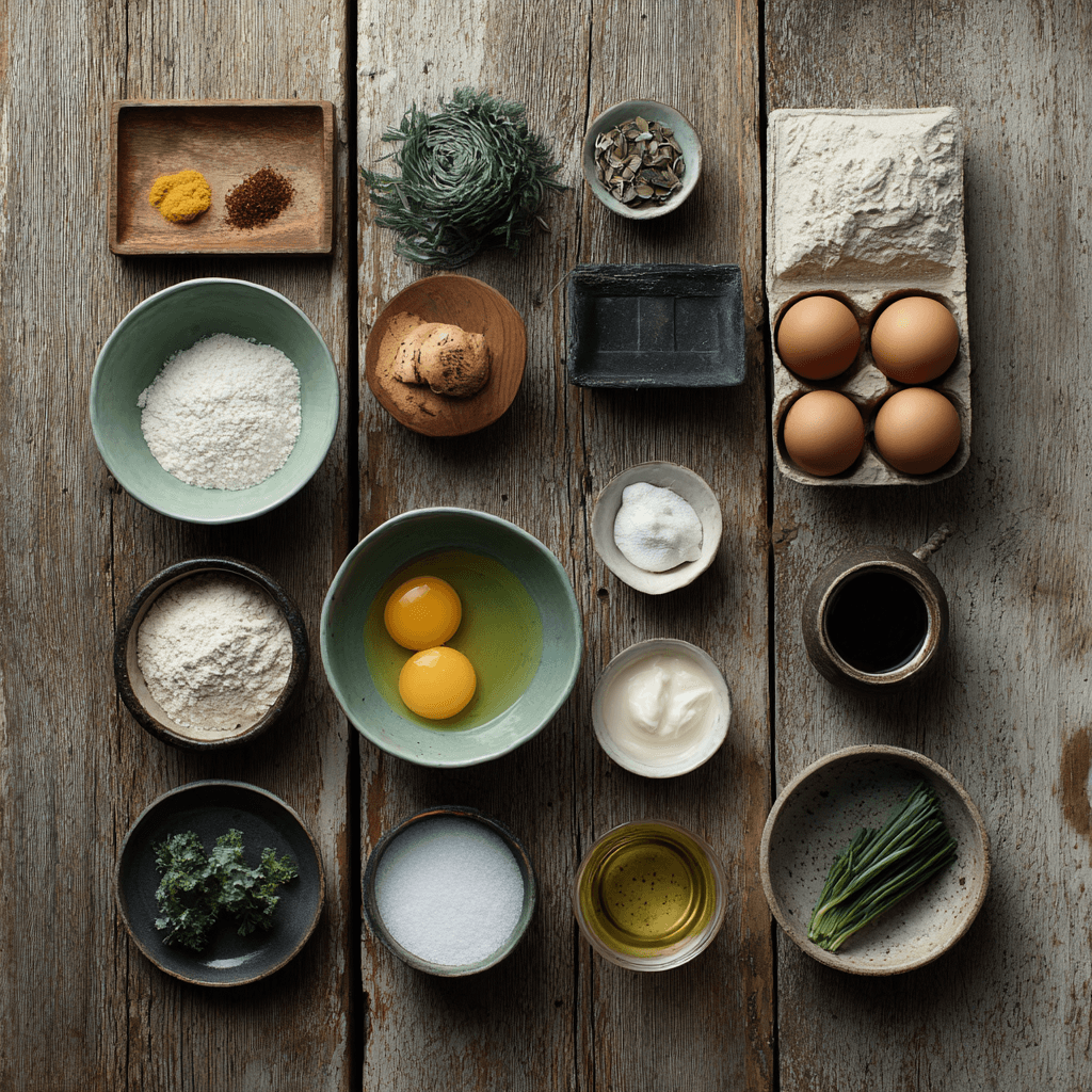 Fresh ingredients for making Gordon Ramsay Yorkshire Puddings