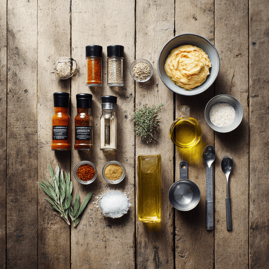 Fresh ingredients for making Gordon Ramsay KFC Sauce