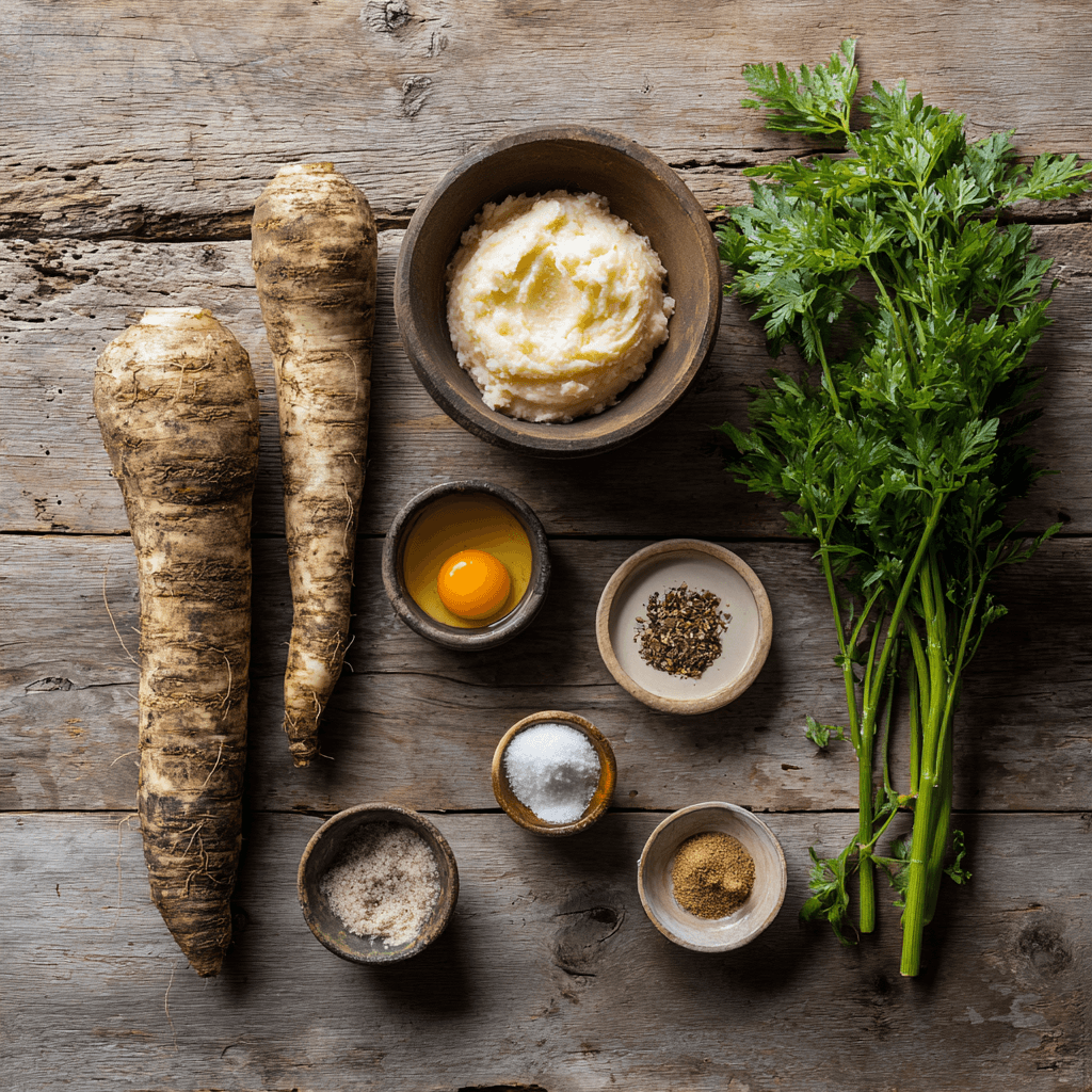 Fresh ingredients for making Gordon Ramsay Parsnip Puree